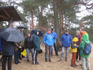 Ziel - der Rastplatz auf dem Saarmunder Berg (wurde von allen Teilnehmern gefunden)